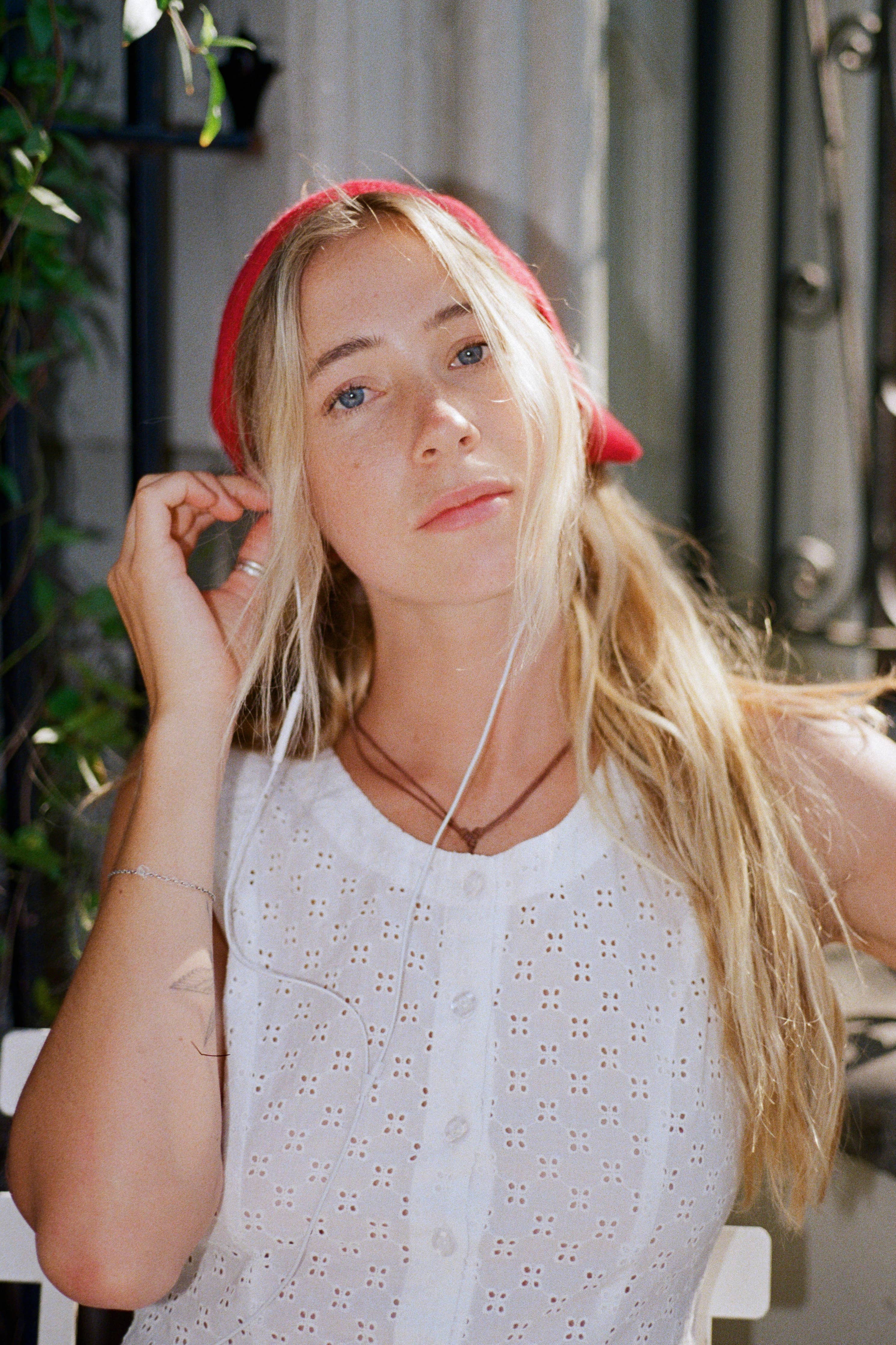 VINTAGE COTTON EYELET LACE TANK TOP