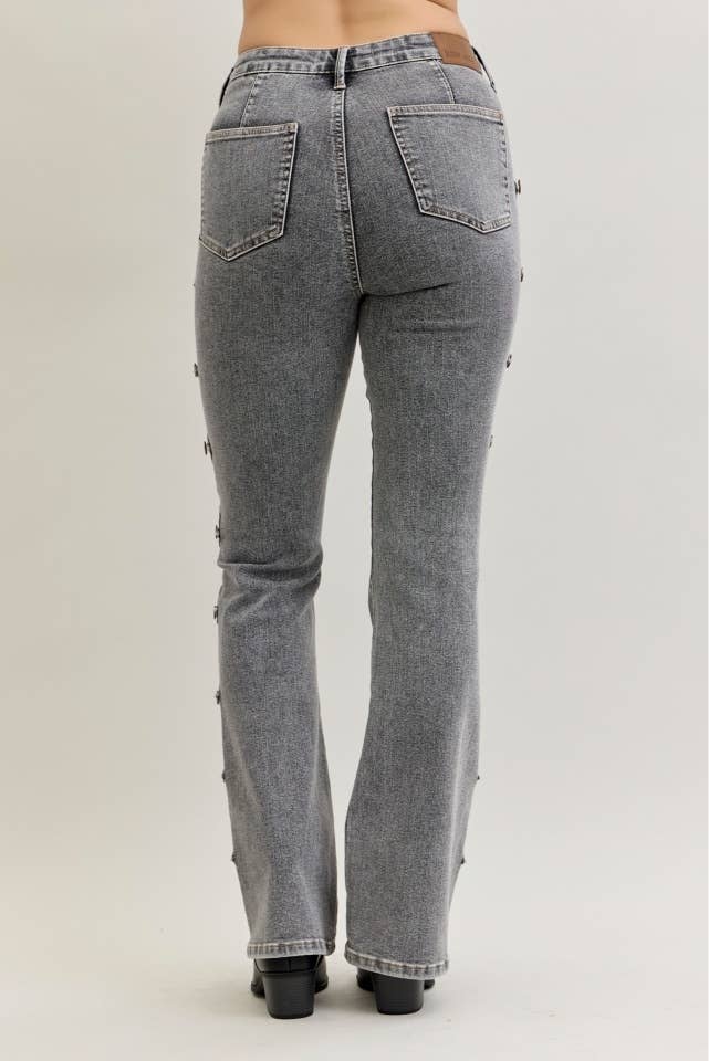 HW Bootcut Western Side Seam & Coin Pkt Detail