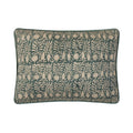 Block Print Leaf Squares Pillow