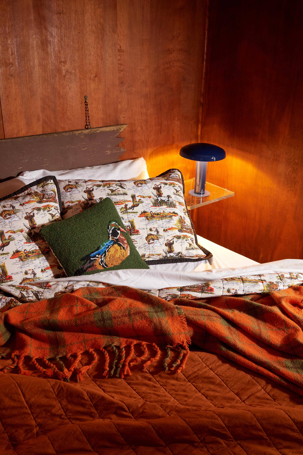 CAMP WANDAWEGA WOOD DUCK HOOK PILLOW - Camp W