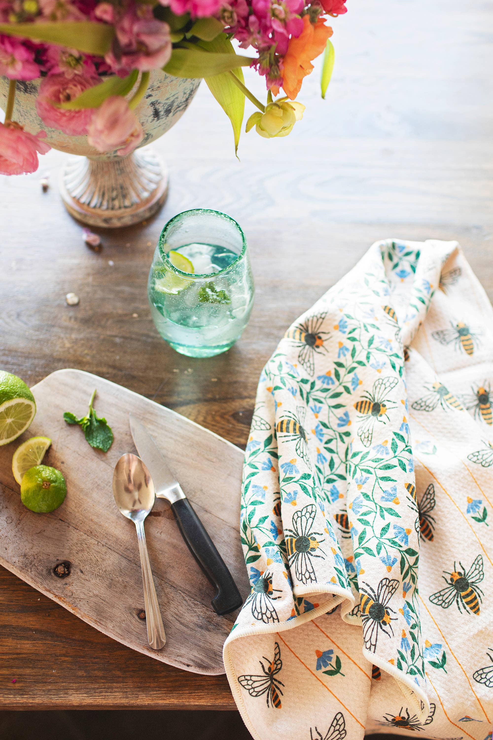 Kitchen Tea Towel Quick Dry | Honeybee