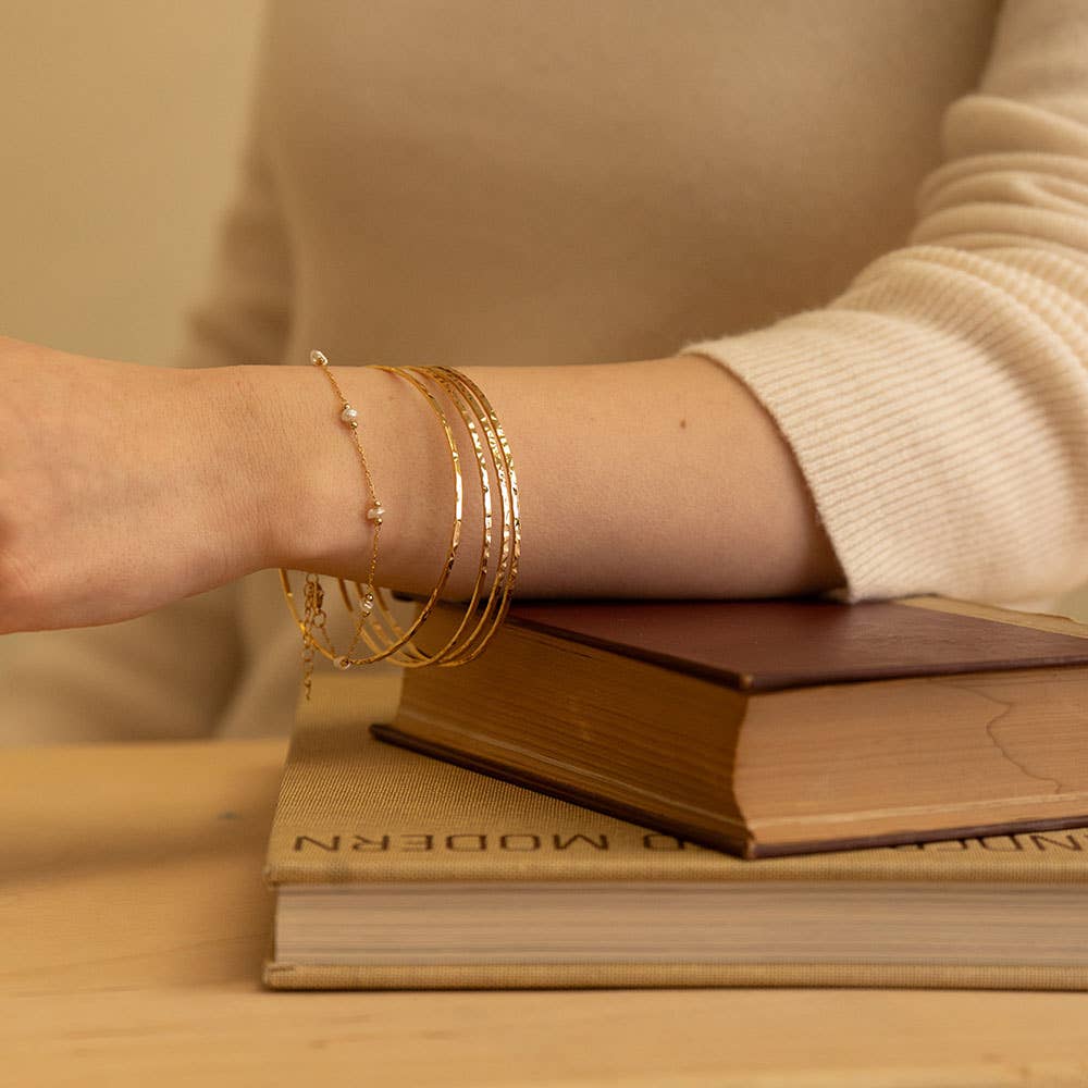 Hammered Bangles set of 4