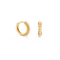 10mm Pearl Huggie Hoop Earrings
