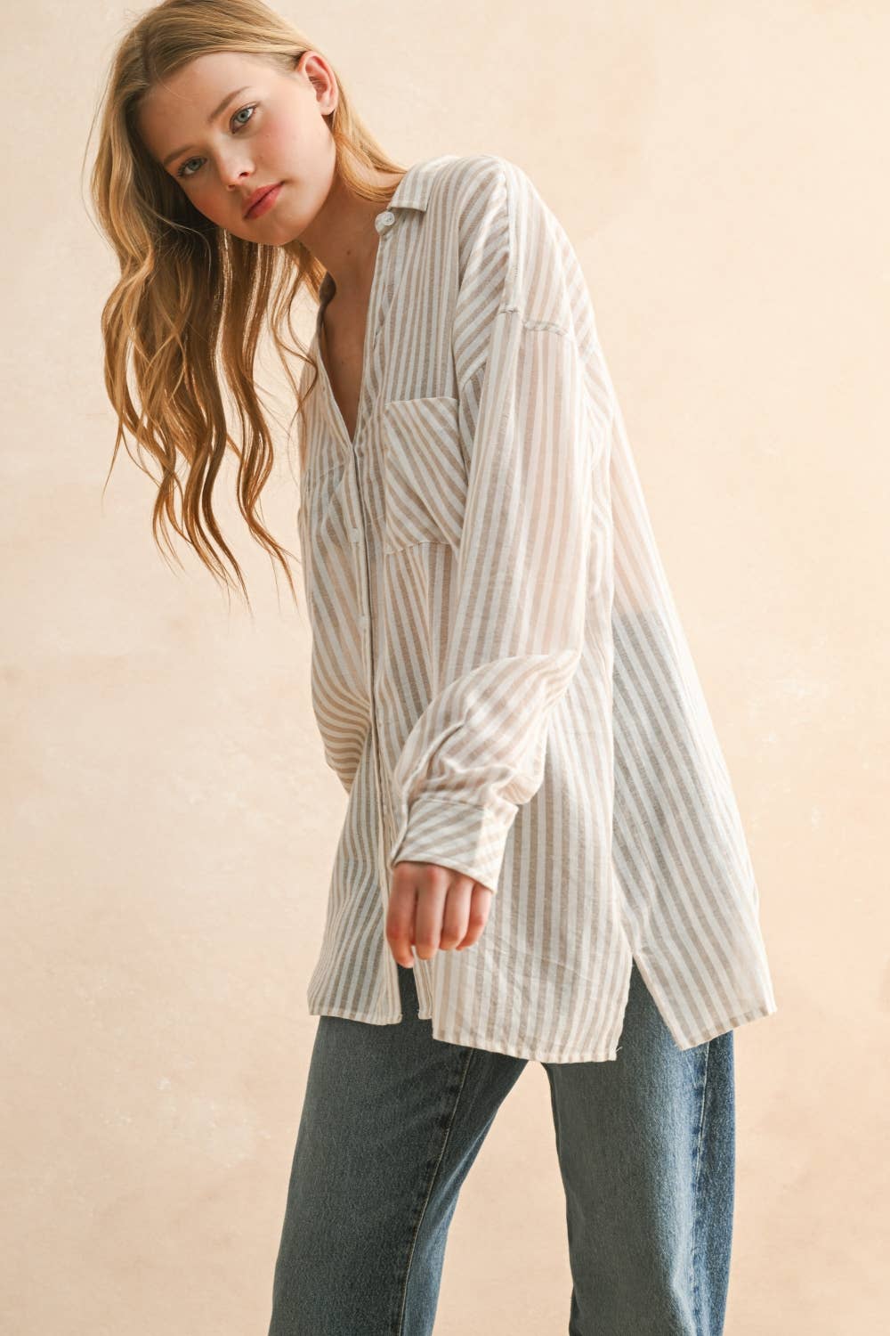 MMT549   STRIPED BUTTONDOWN SHIRTS