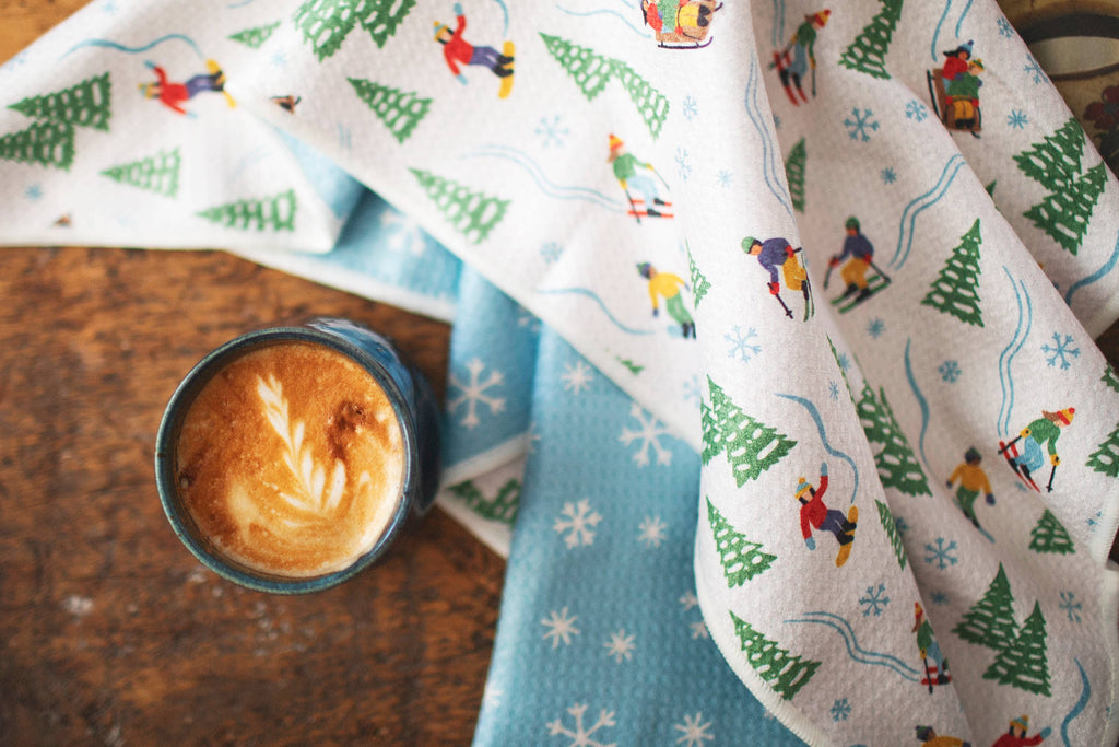 Kitchen Tea Towel Quick Dry | Snow Day