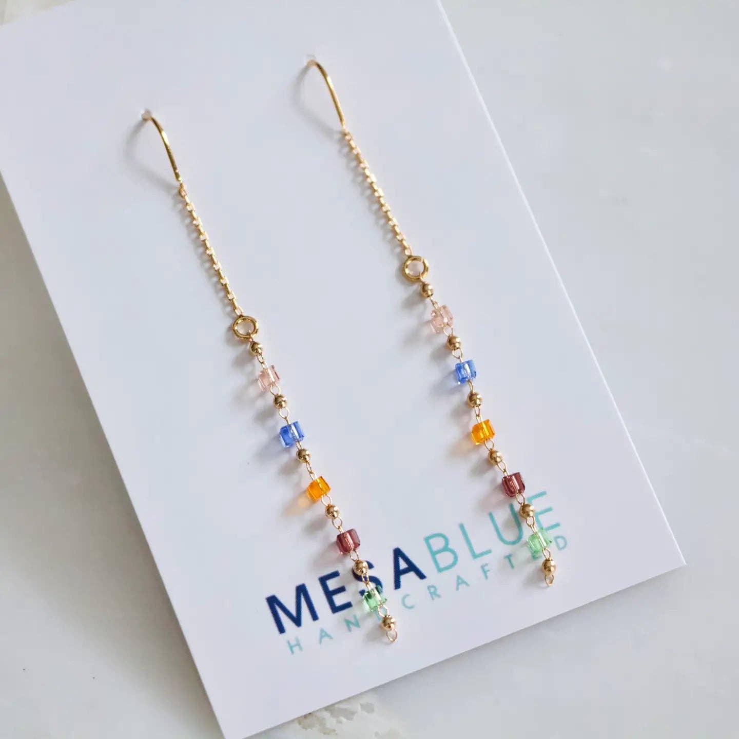 Beaded Threader Earrings