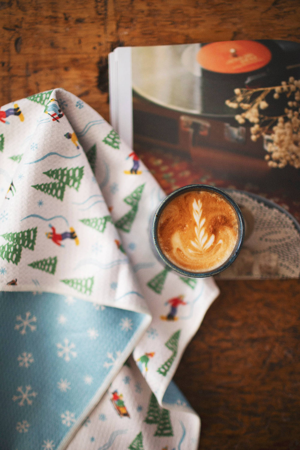 Kitchen Tea Towel Quick Dry | Snow Day