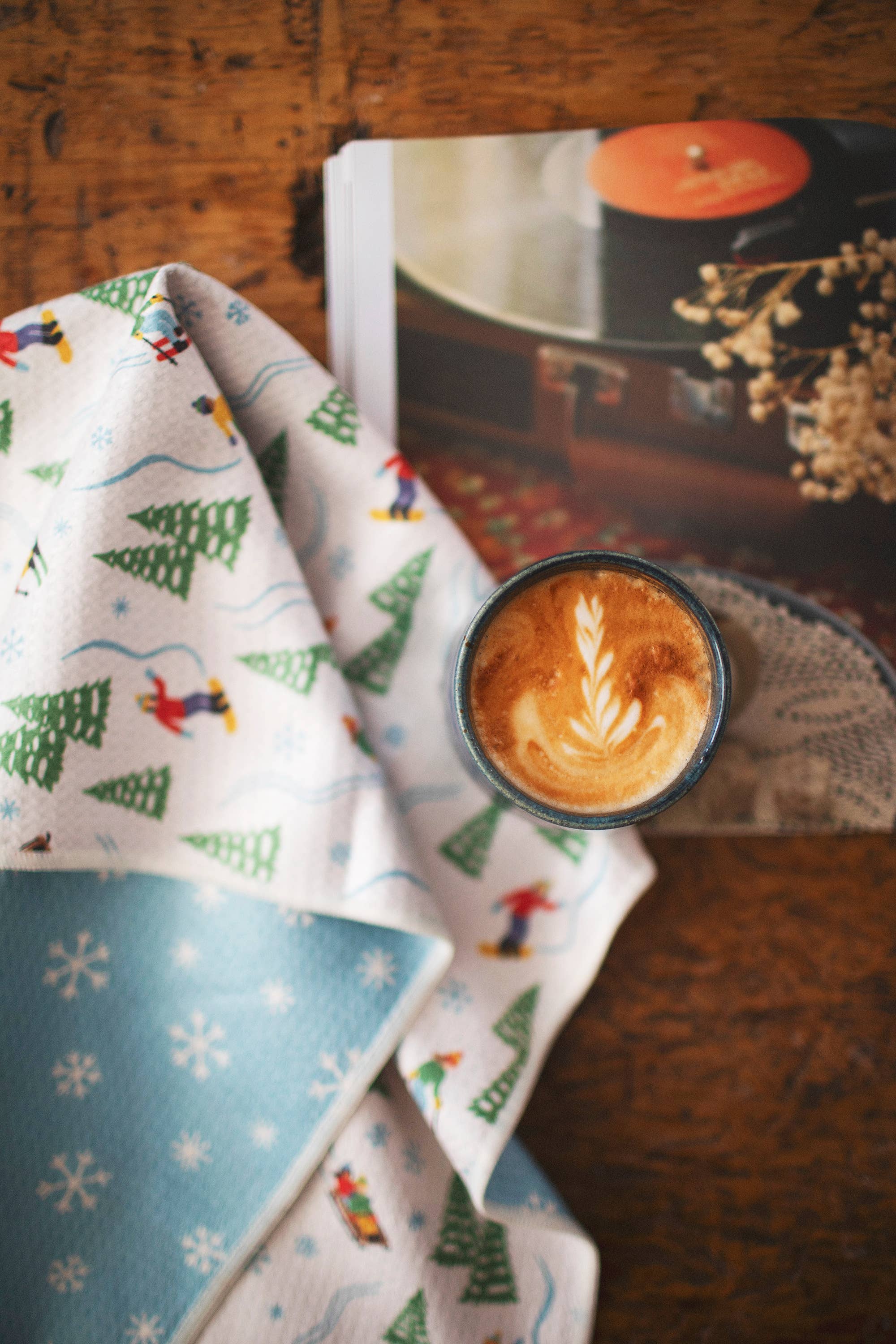 Kitchen Tea Towel Quick Dry | Snow Day