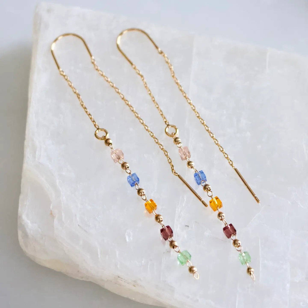 Beaded Threader Earrings