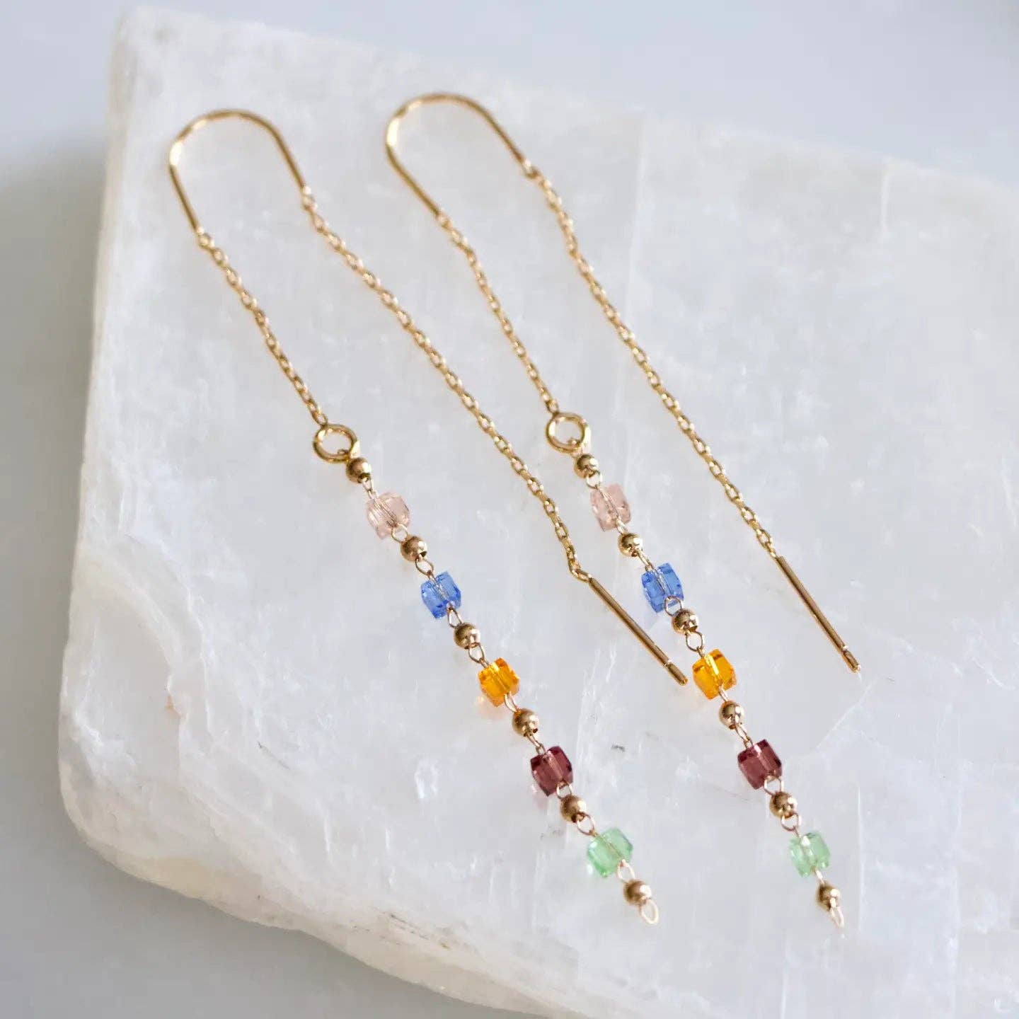 Beaded Threader Earrings