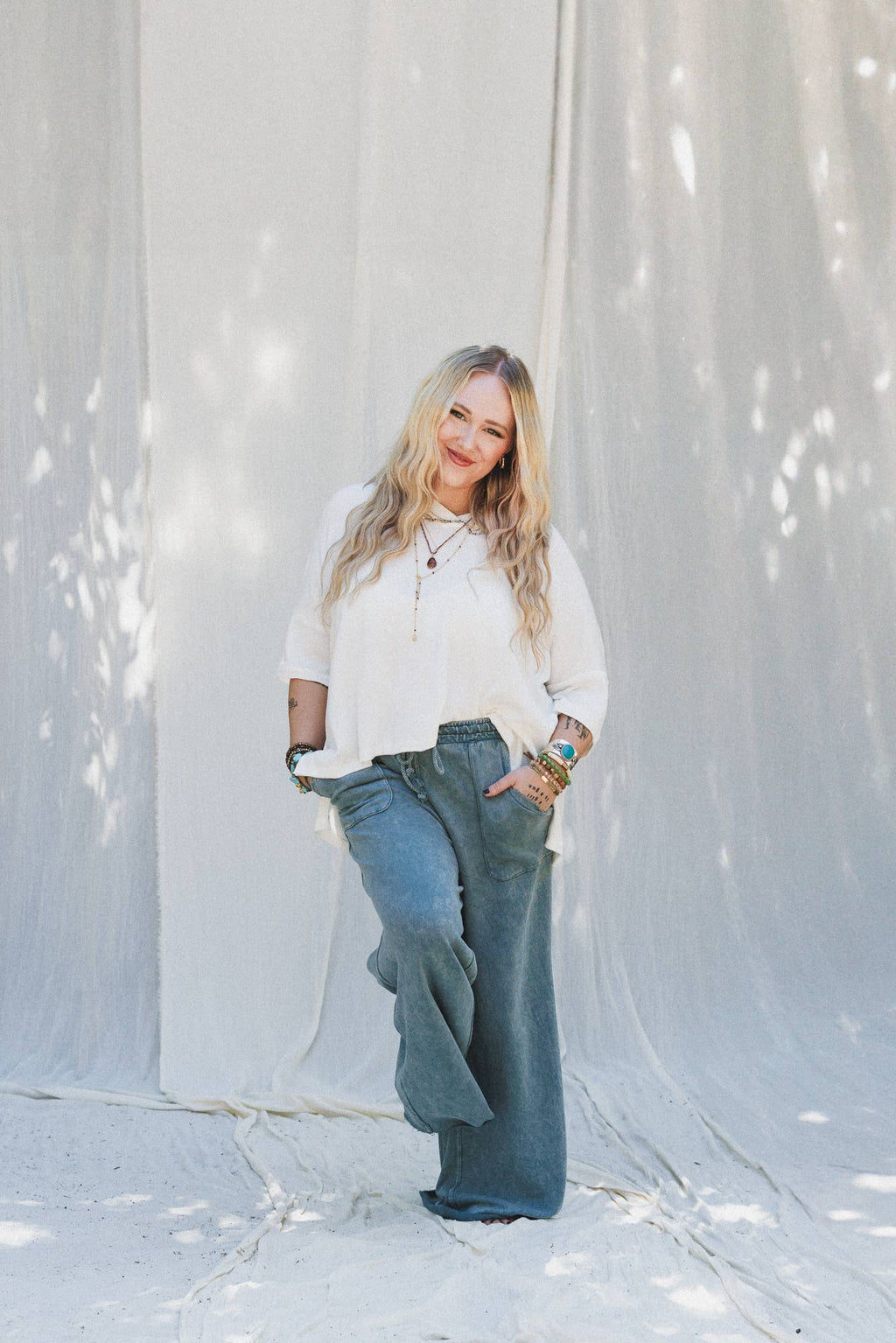 Relaxing Robin Wide Leg Pant - New Teal