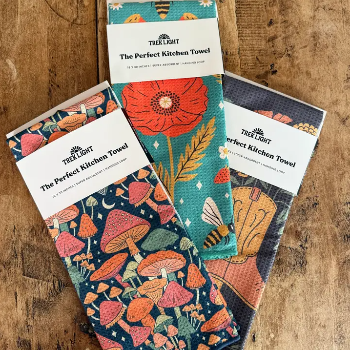 Kitchen Tea Towel Quick Dry | Calendula Flowers