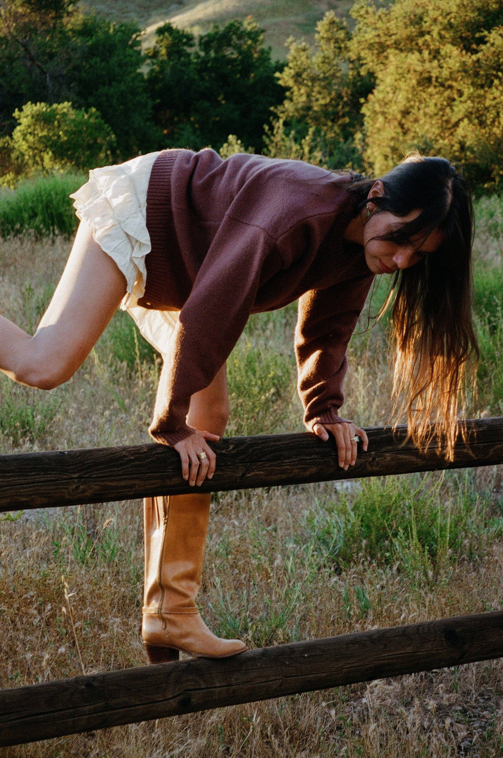 BROWN WOOL CARDIGAN