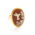 Hummingbird Cameo Ring