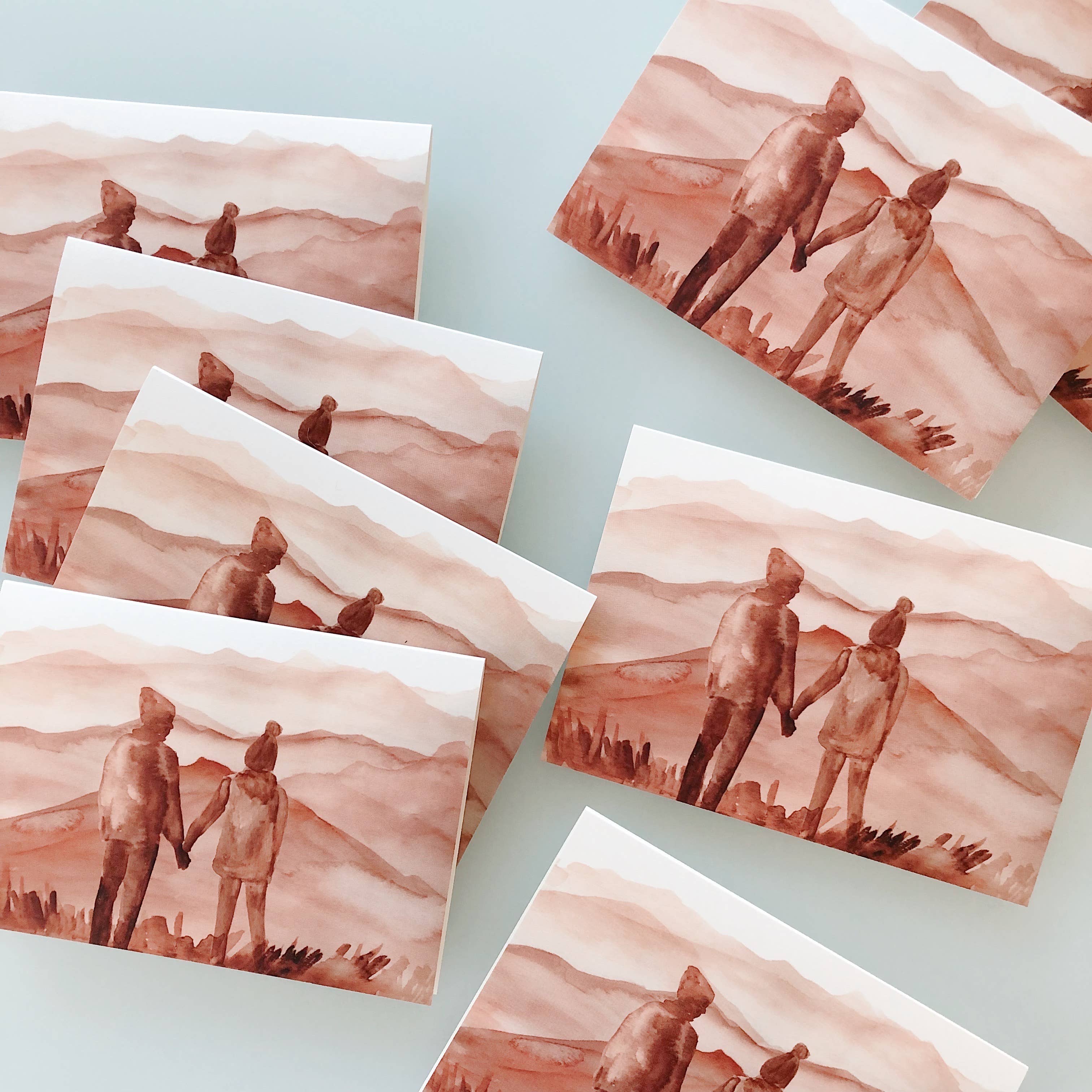 Mountain Couple Greeting Card