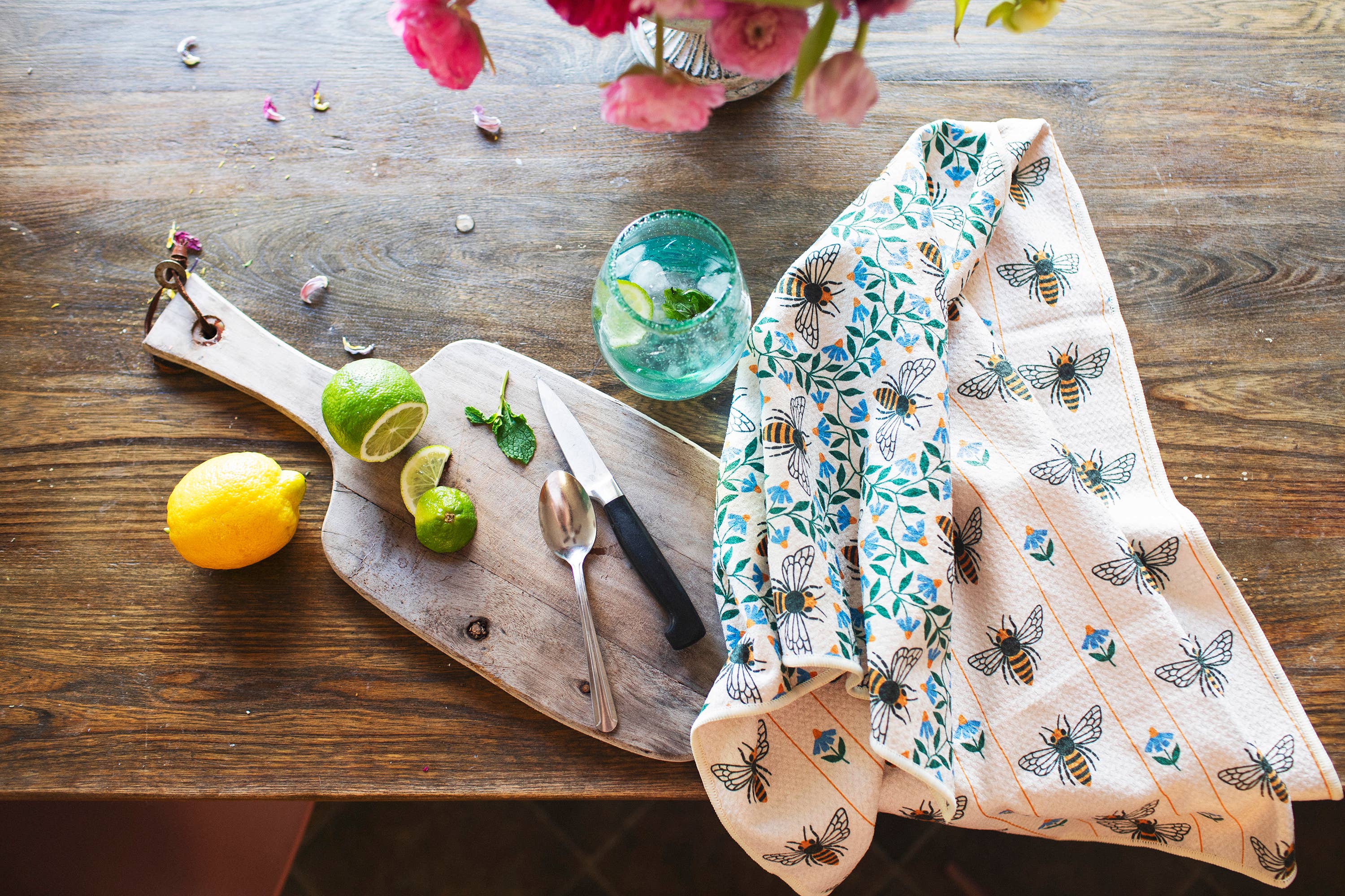 Kitchen Tea Towel Quick Dry | Honeybee
