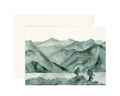 Hiker Mountain Greeting Card