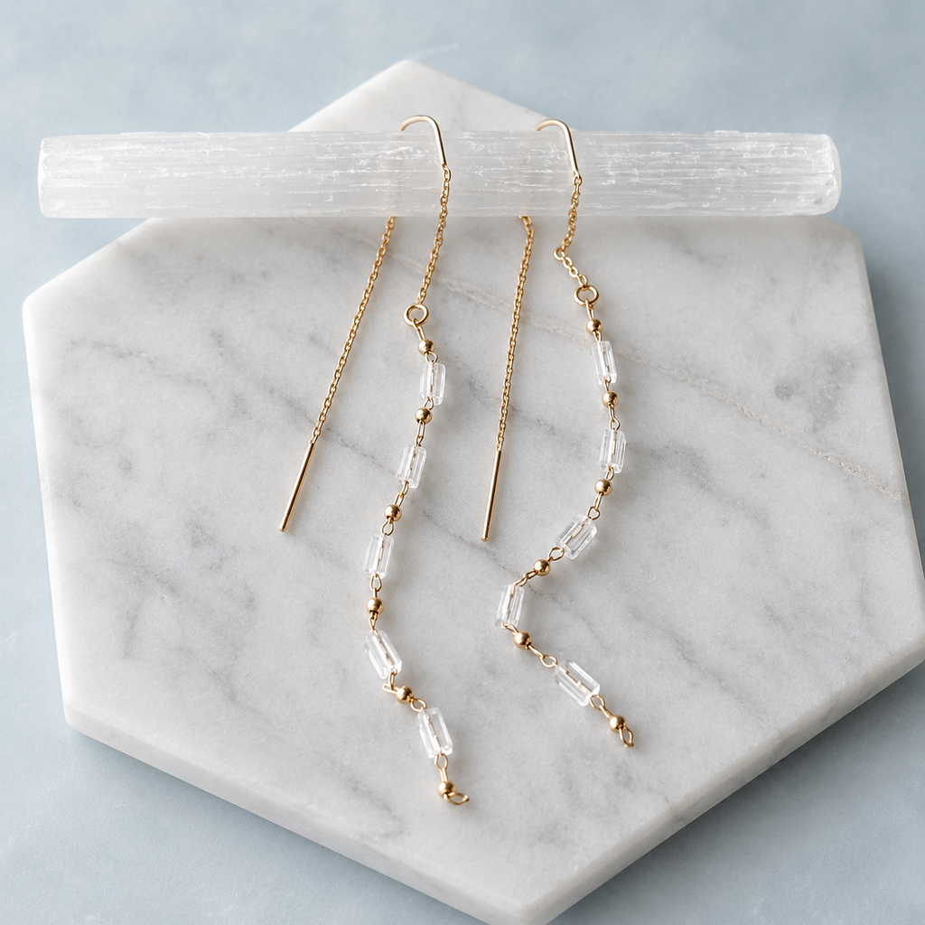Beaded Threader Earrings